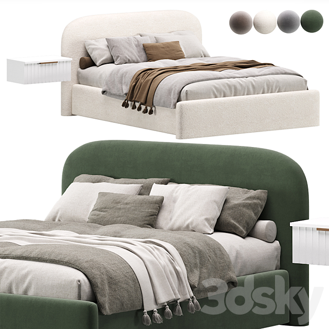 Kevia Bed 160 By Divan.ru _ Kevia Bed 3ds Max - thumbnail 1