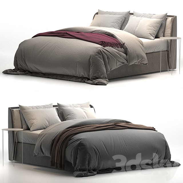 Kevin Felis bed 3DS Max Model - thumbnail 2