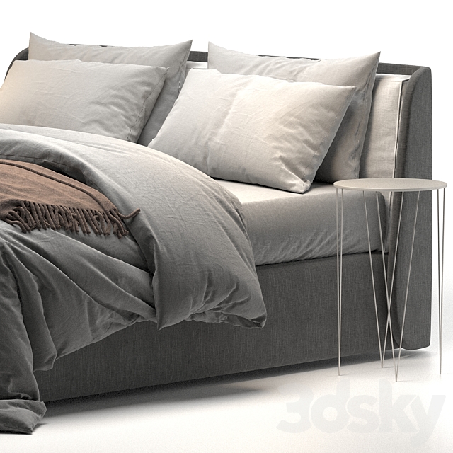 Kevin Felis bed 3DS Max Model - thumbnail 3