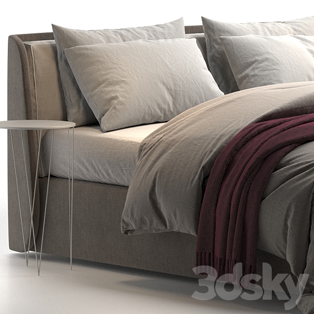 Kevin Felis bed 3DS Max Model - thumbnail 4