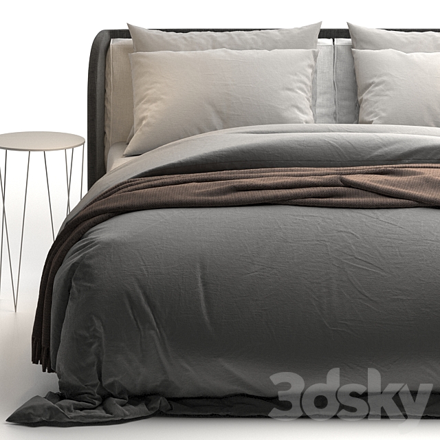 Kevin Felis bed 3DS Max Model - thumbnail 5