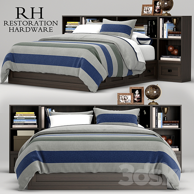 Keynes Storage bed. RH Teen 3DSMax File - thumbnail 1