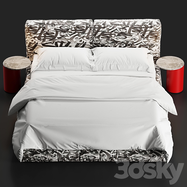 Kico Amore bed vol2 3DSMax File - thumbnail 4