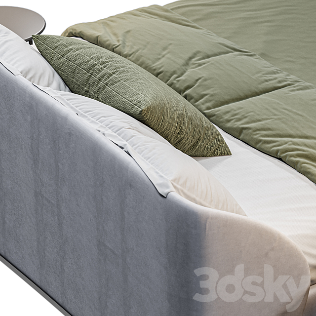 King bed celine flou 3DSMax File - thumbnail 4