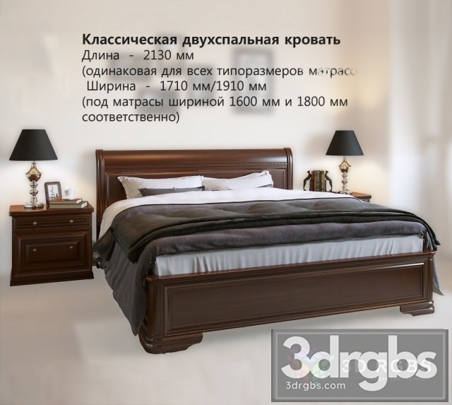 Krowat Tumba Bed 3dsmax Download - thumbnail 1