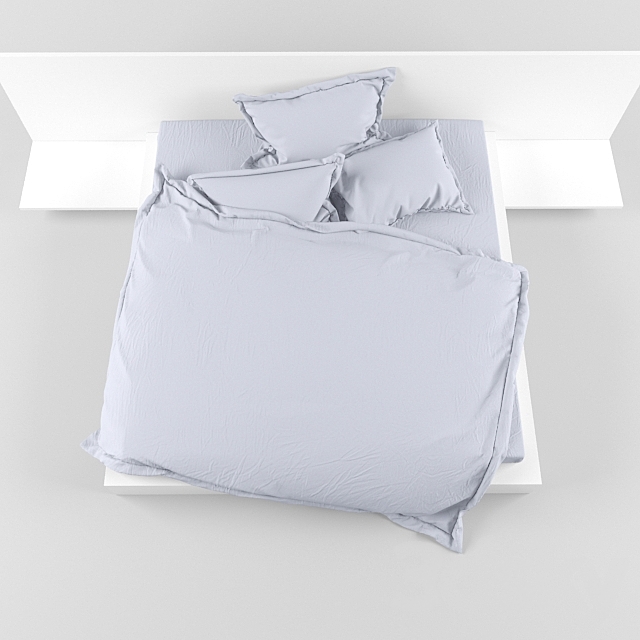 L bed 3DS Max Model - thumbnail 2