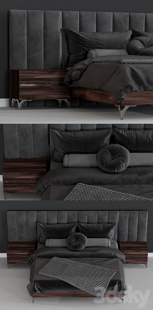 LA furniture store “modern bed” 3DSMax File - thumbnail 2