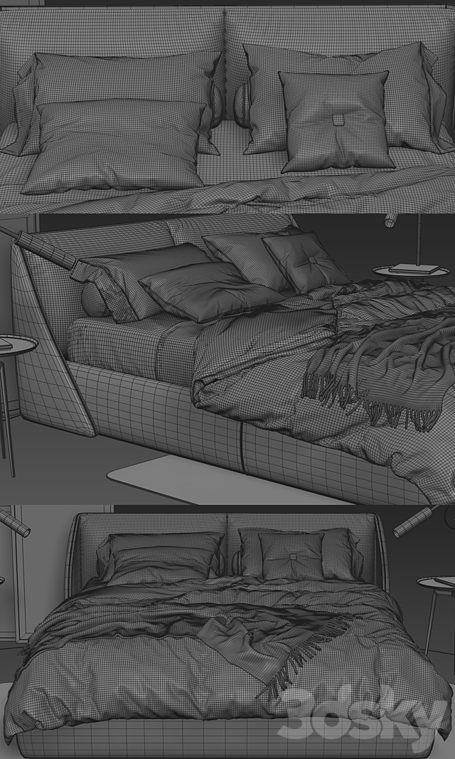 Lagoon Bed – ALIVAR 3DSMax File - thumbnail 3