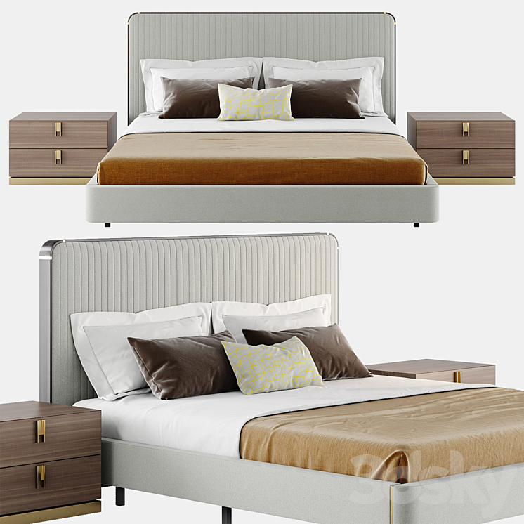 Laskasas ANNY Bed 3DS Max Model - thumbnail 1