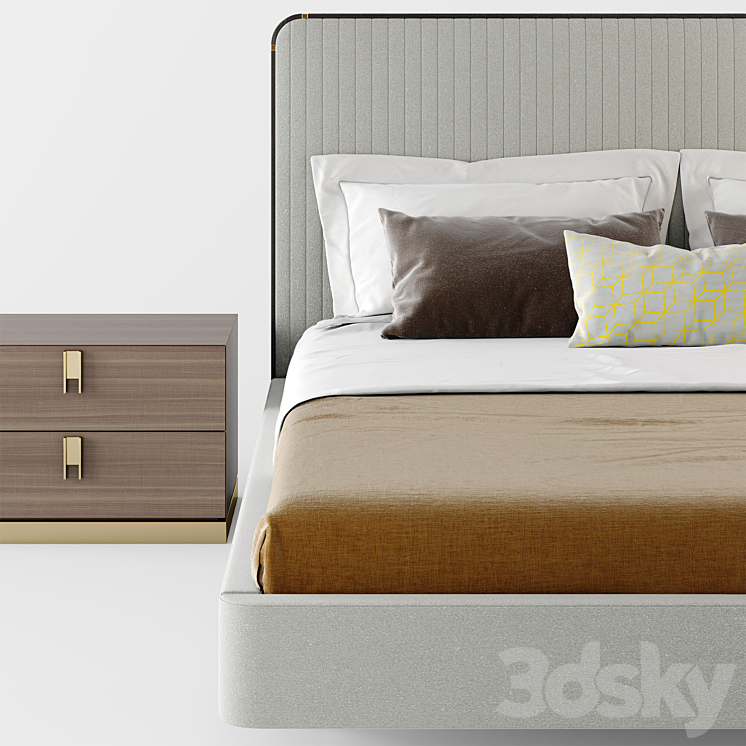 Laskasas ANNY Bed 3DS Max Model - thumbnail 2