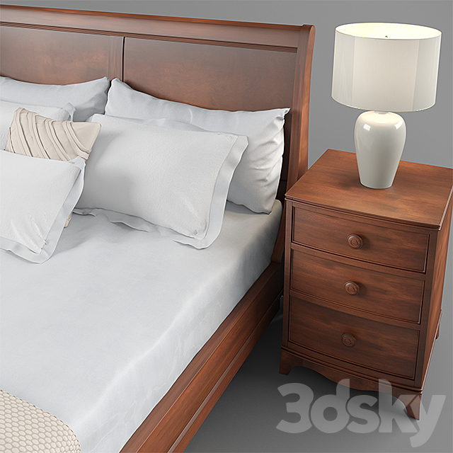 Laura Ashley Broughton Bed 3DSMax File - thumbnail 2