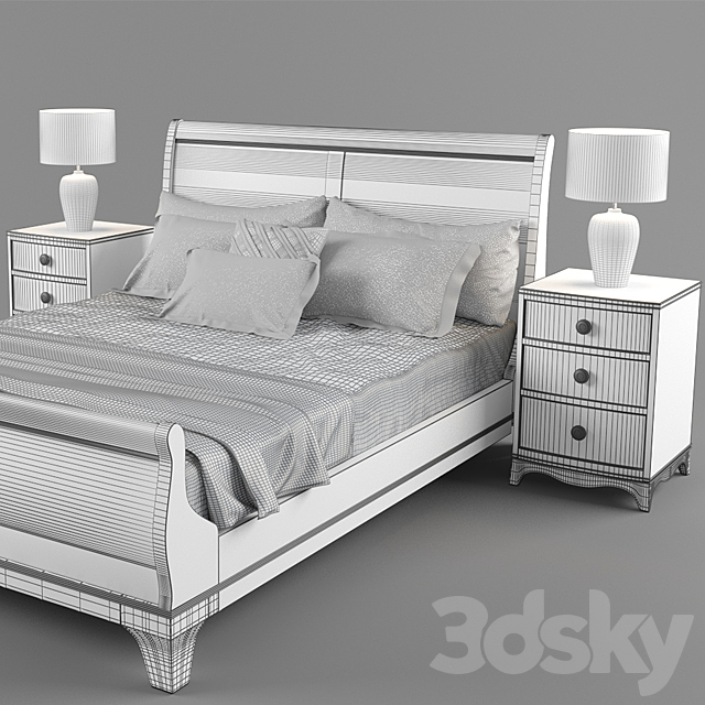 Laura Ashley Broughton Bed 3DSMax File - thumbnail 3