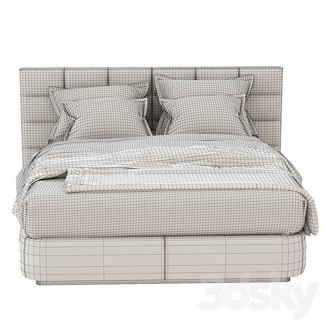 Lawrence Bed by Minotti 3DSMax File - thumbnail 4