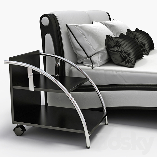 Leather bed Aonidisi 959 3DSMax File - thumbnail 2