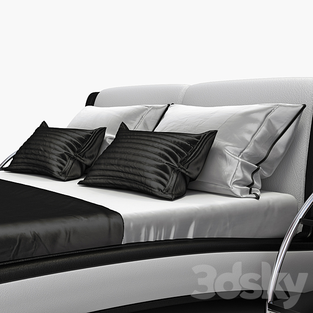 Leather bed Aonidisi 959 3DSMax File - thumbnail 3