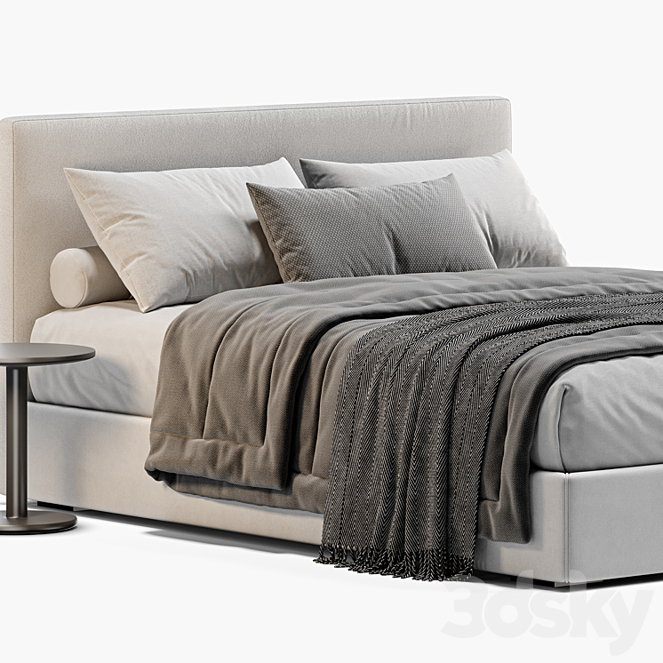 Lema CAMILLE Bed 3DS Max Model - thumbnail 2