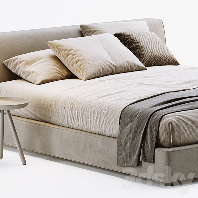 Lema Solftland Bed 3DS Max Model - thumbnail 4