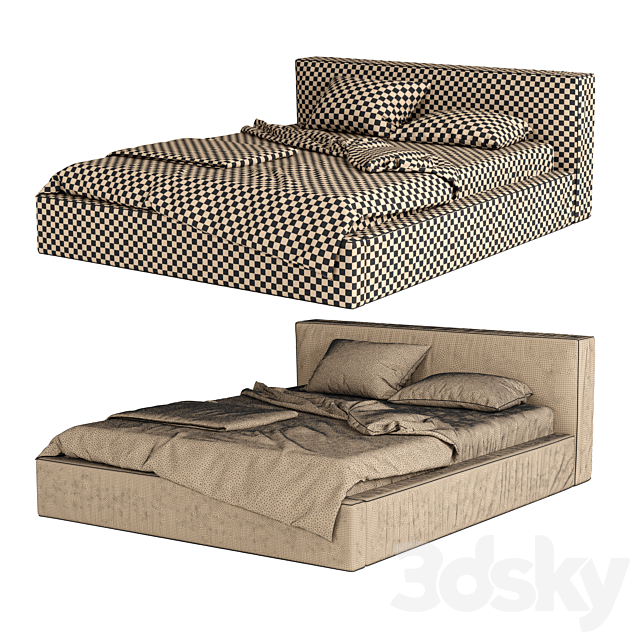 LENNI BED by ZEGEN 3DSMax File - thumbnail 3