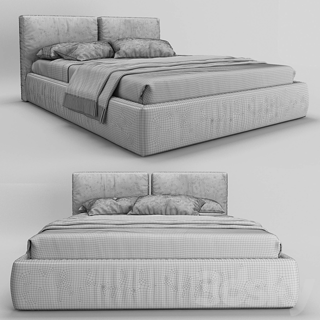 Letto BRICK BED 3DSMax File - thumbnail 2