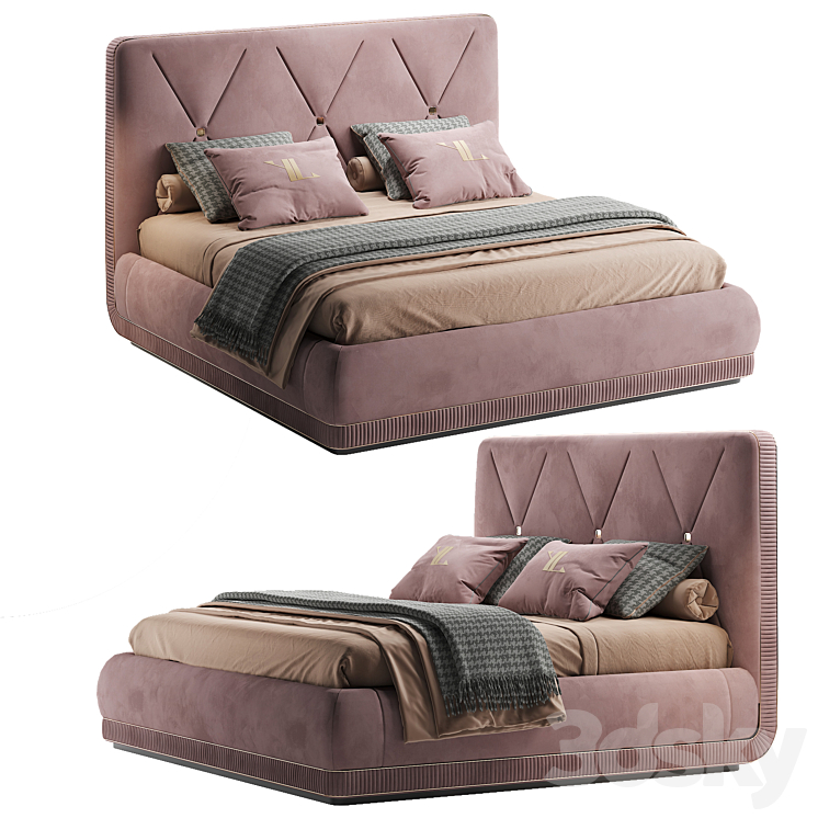 Letto Gilda Bed 3DS Max Model - thumbnail 1