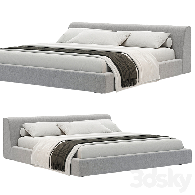 LETTO LOUIS MERIDIANI 3DS Max Model - thumbnail 1