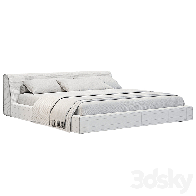 LETTO LOUIS MERIDIANI 3DS Max Model - thumbnail 2