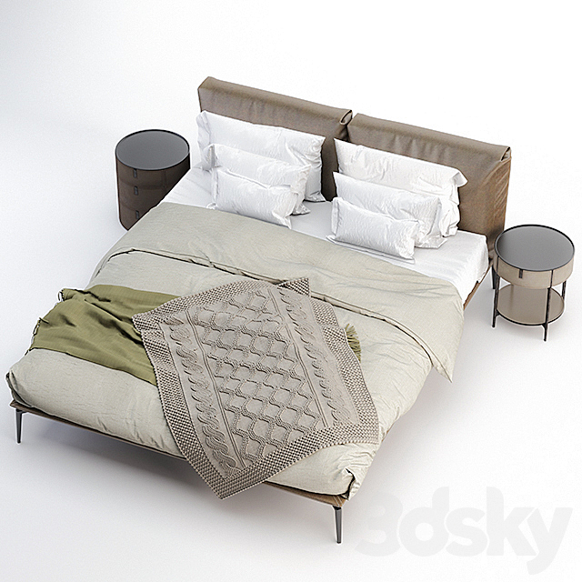 Letto Papillon Alivar 003 3DSMax File - thumbnail 3