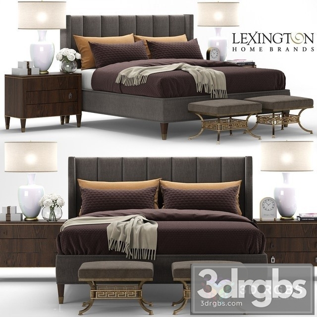 Lexington Barrington Bed 3dsmax Download - thumbnail 1