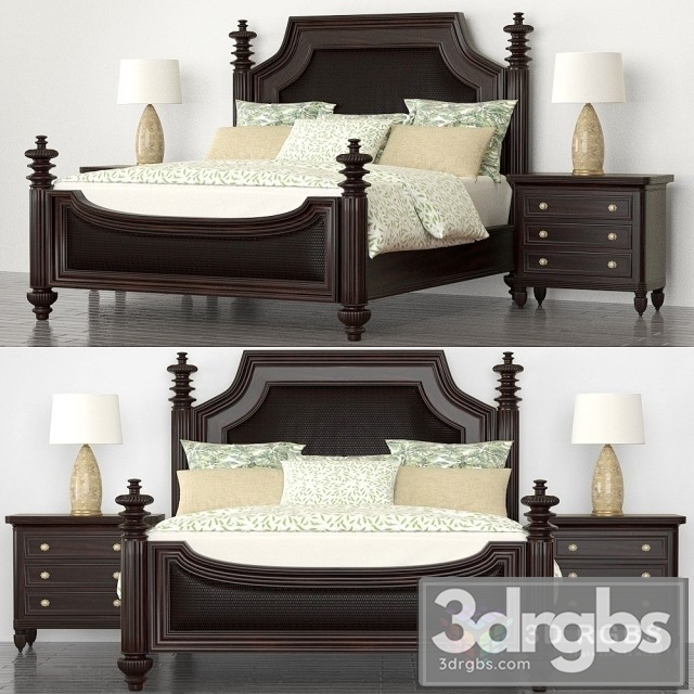 Lexington Harbor Point Bed 3dsmax Download - thumbnail 1