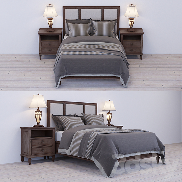 Lexington – Vintage Bed Set-2 3DSMax File - thumbnail 1