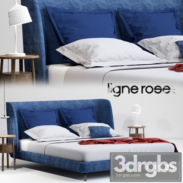 Ligne Roset Desdemone Bed 3dsmax Download - thumbnail 1