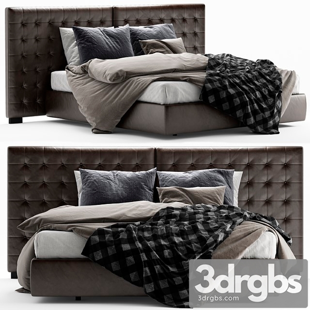 Ligne Roset Nador Bed 3dsmax Download - thumbnail 1