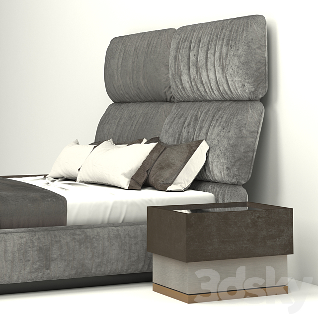 linen bed 02 3DSMax File - thumbnail 3