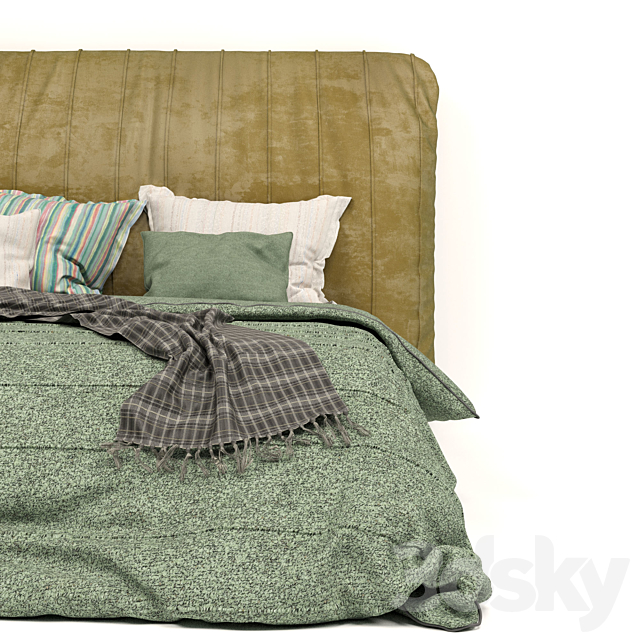 Linen Bed 3DSMax File - thumbnail 2