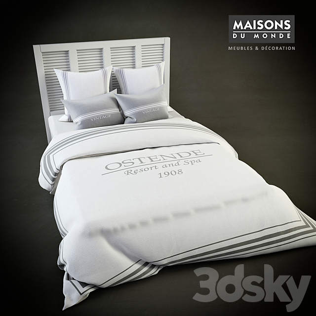 Linens Maisons Du Monde 3DS Max Model - thumbnail 1