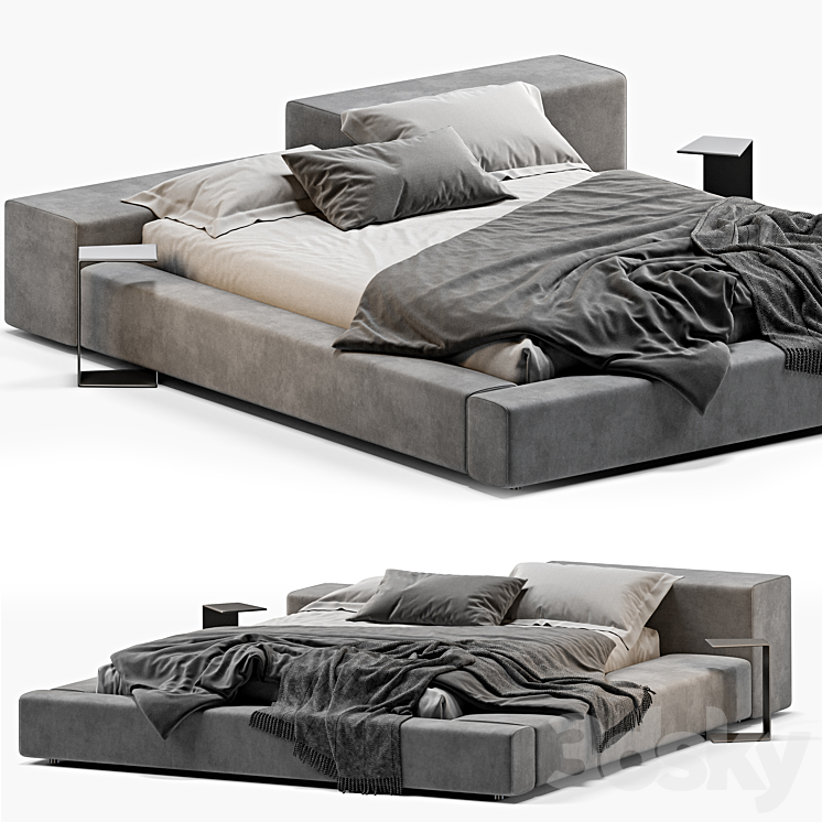 living divani extra wall bed 3DS Max Model - thumbnail 1