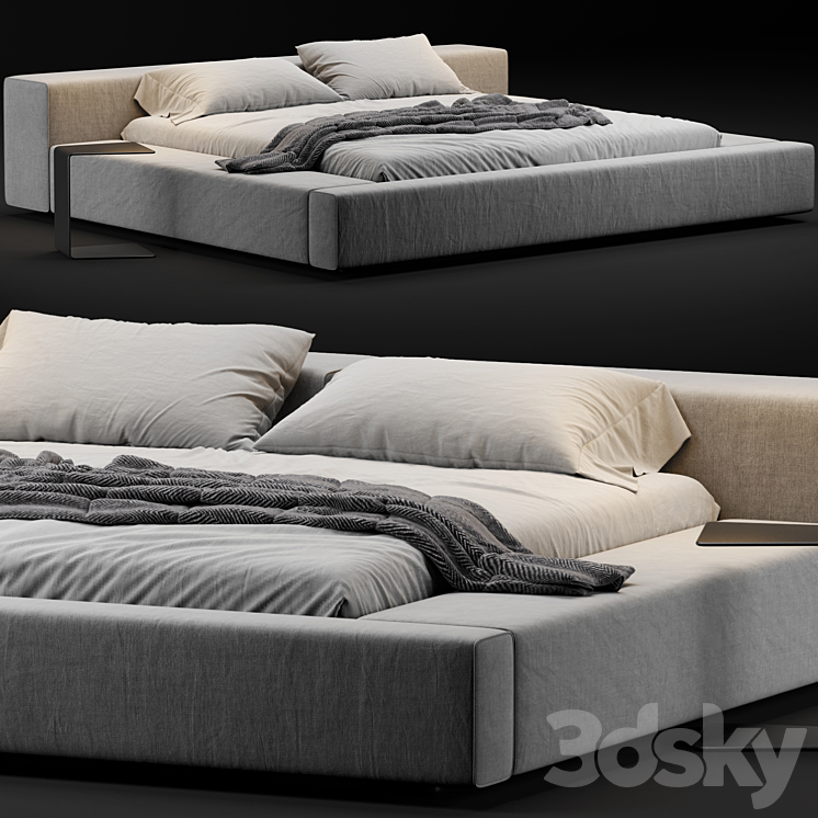 Living divani extra wall bed 3DS Max Model - thumbnail 1