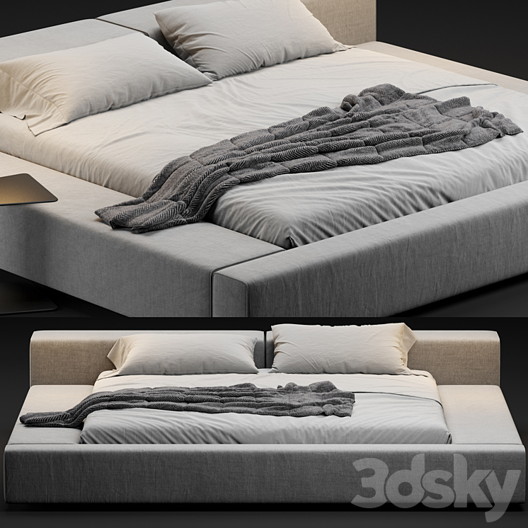 Living divani extra wall bed 3DS Max Model - thumbnail 2