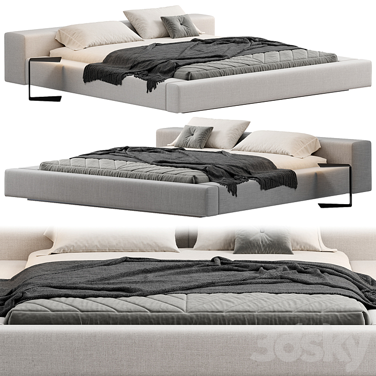 Living Divani Extra Wall Bed 3DS Max - thumbnail 2