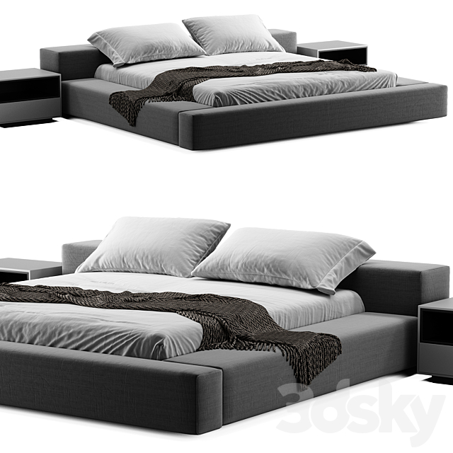 Living Divani Extra Wall Bed 3DSMax File - thumbnail 1