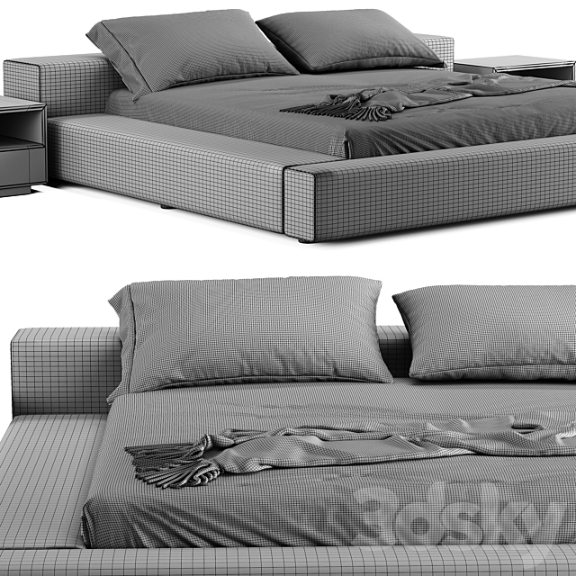 Living Divani Extra Wall Bed 3DSMax File - thumbnail 4