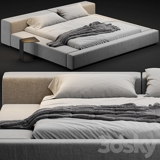 Living divani extra wall bed 3DSMax File - thumbnail 3