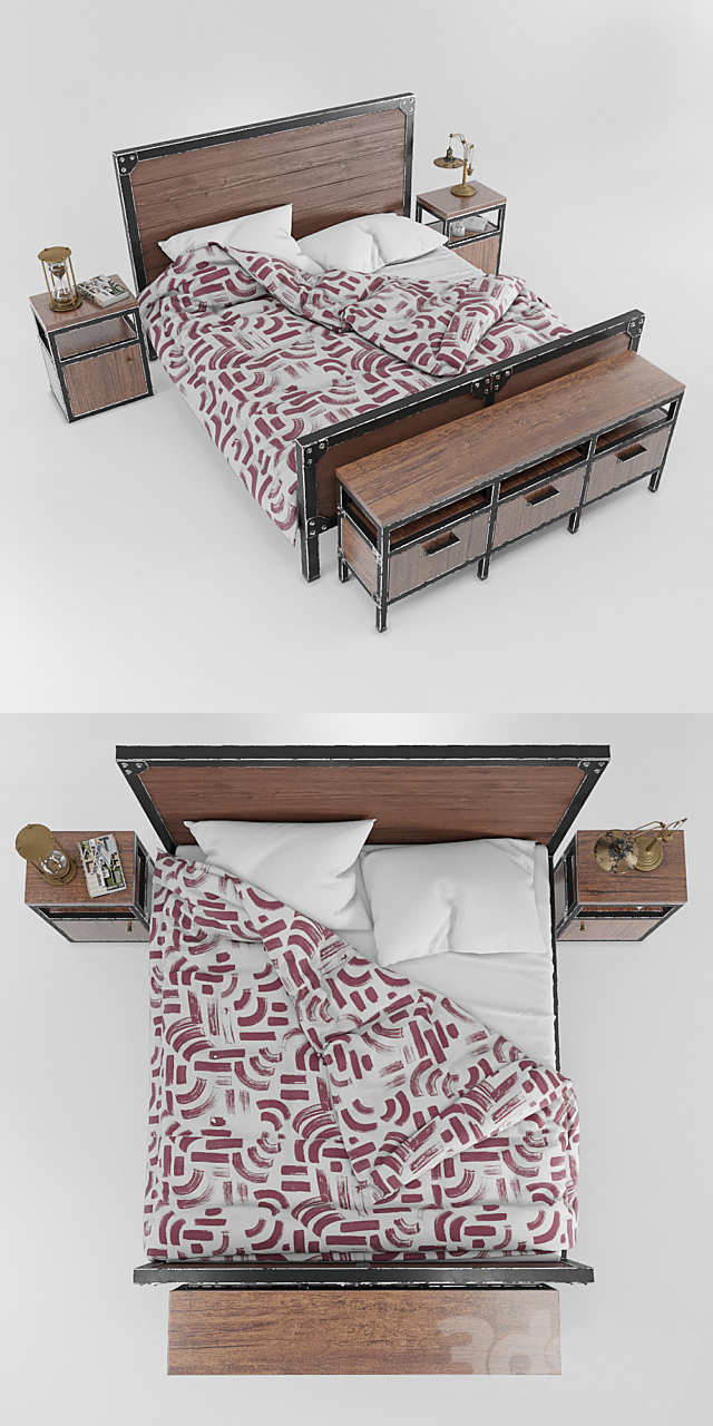 Loft bed 3DSMax File - thumbnail 2