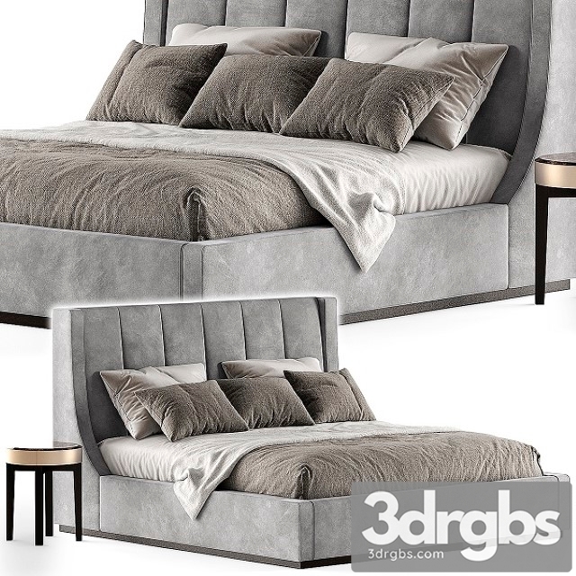 Longhi Kubrick Bed 2 3dsmax Download - thumbnail 1