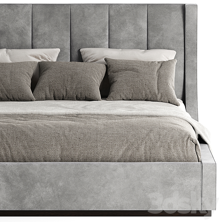 Longhi kubrick bed 3DS Max Model - thumbnail 2