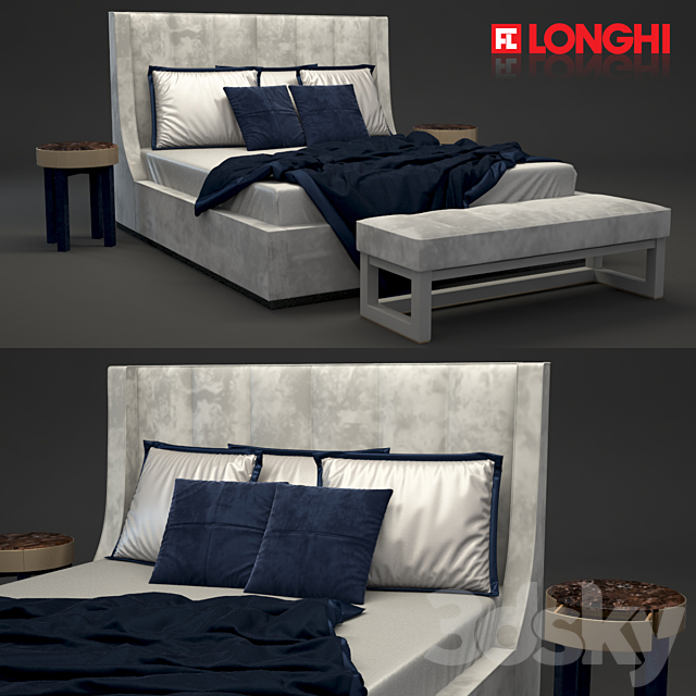 Longhi Kubrick Bed 3DSMax File - thumbnail 1