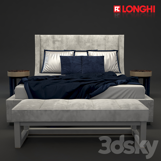 Longhi Kubrick Bed 3DSMax File - thumbnail 2