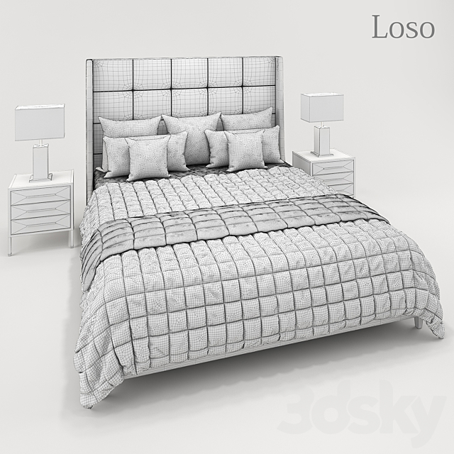 Loso_Bed 3DSMax File - thumbnail 3