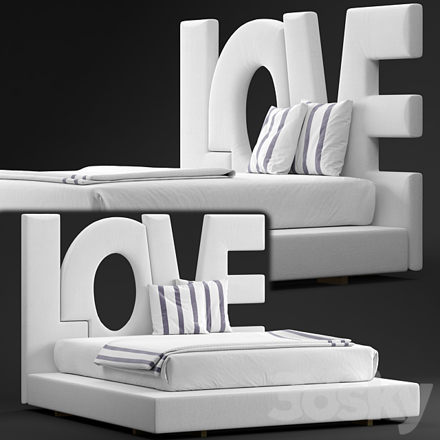 Love bed_by erba italia 3DSMax File - thumbnail 1