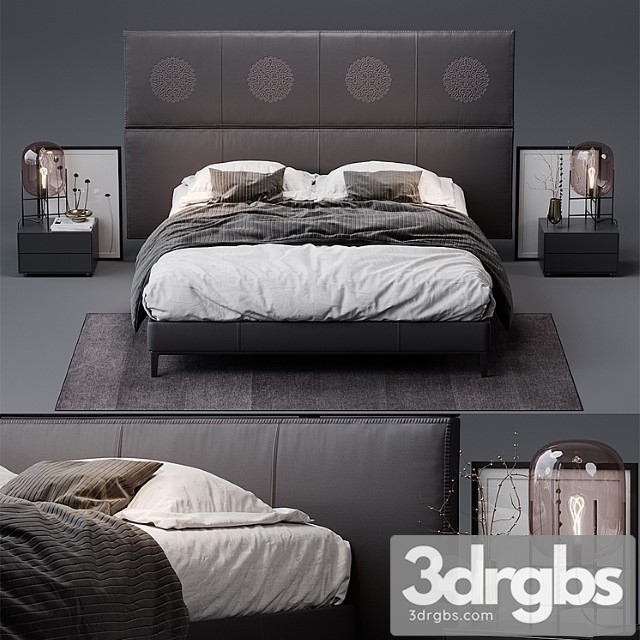 Lucrezia – erik b & b italia maxalto bed 2 3dsmax Download - thumbnail 1